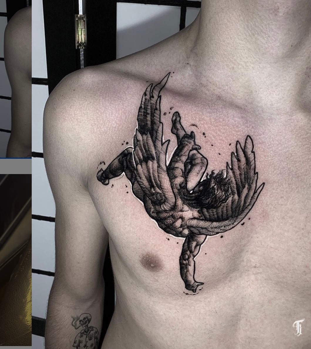 Fallen Angel Tattoo
