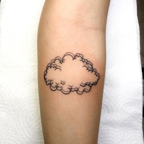 Forearm Cloud Tattoo, Cloud Tattoos