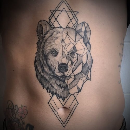 Geometric Animal Tattoo