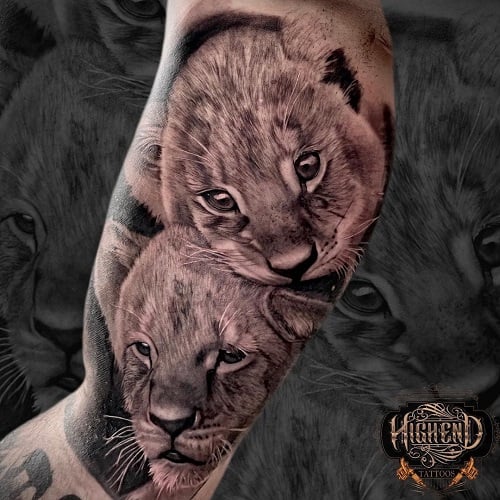 Lion Cub Tattoo