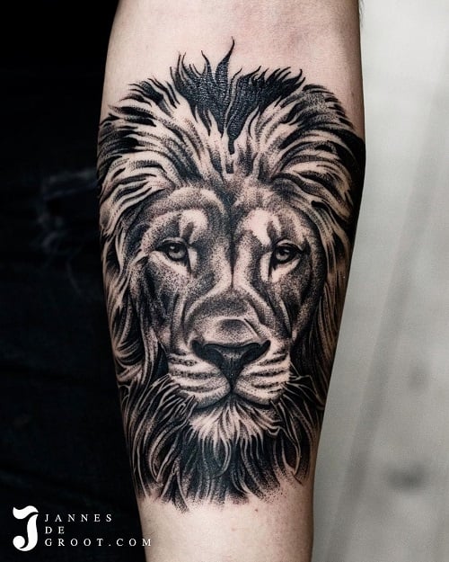 Lion Head Tattoo