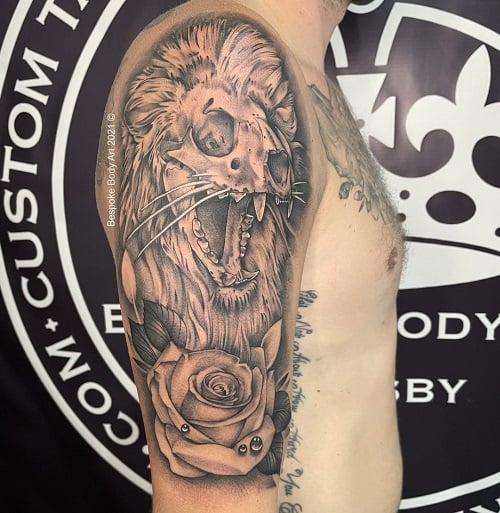 Lion Skull Tattoo