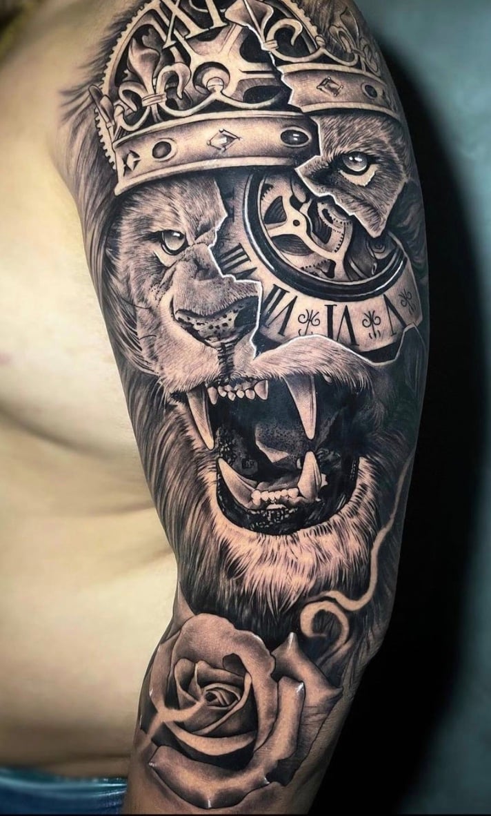 Lion Crown Tattoo