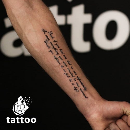 Music Quotes Tattoo