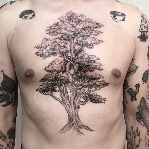 Oak Tree Tattoo