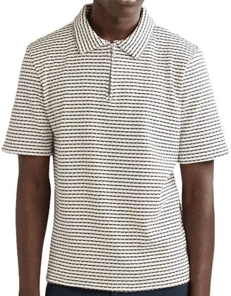 Percival Zip Knit Polo