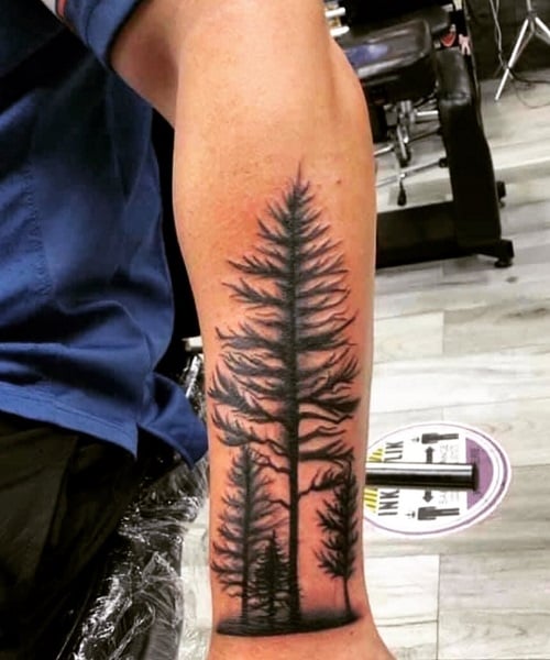 Pine Tree Tattoo