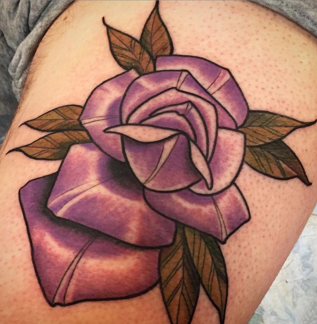 Purple Rose Tattoo