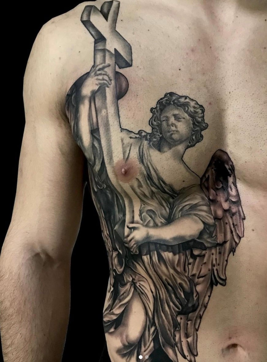Religious Angel Tattoo