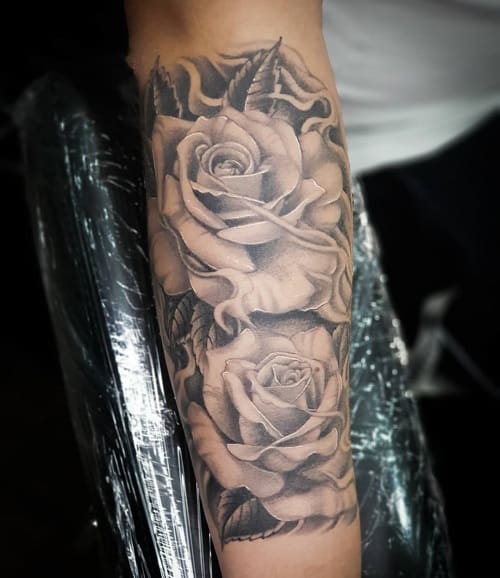 Rose Forearm Tattoo
