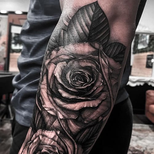 Rose Sleeve Tattoo