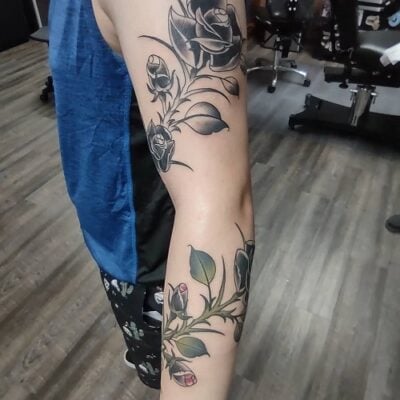 Rose Vine Tattoo