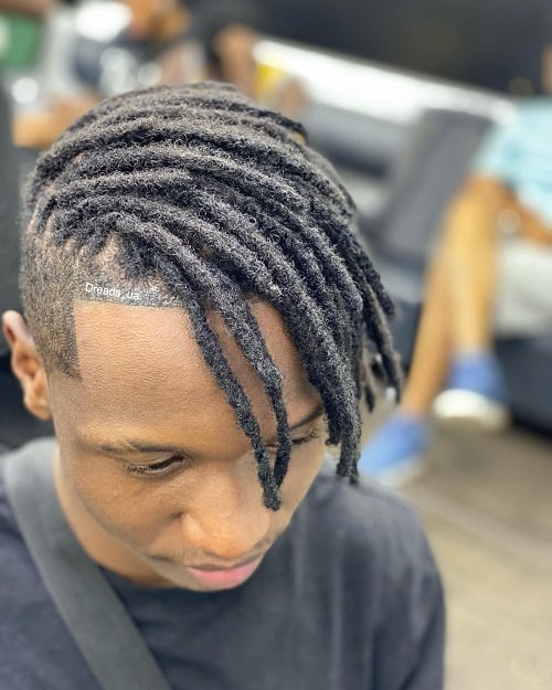 Side Swept Dreadlocks