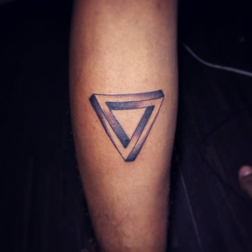 Simple geometric tattoo