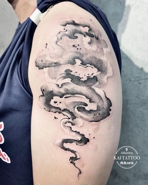 Smoke Cloud Tattoo, Cloud Tattoos