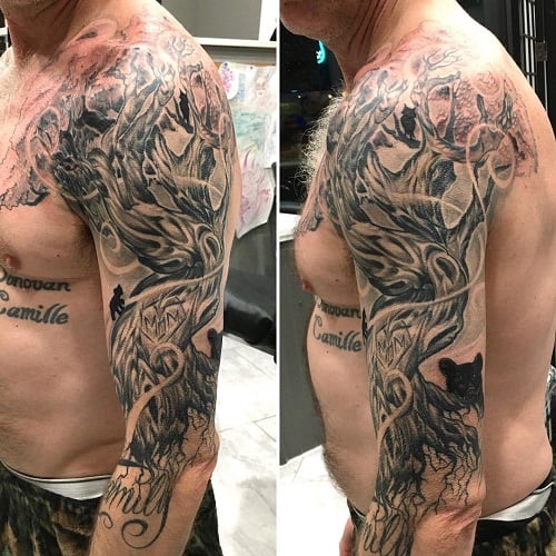 Tree Sleeve Tattoo