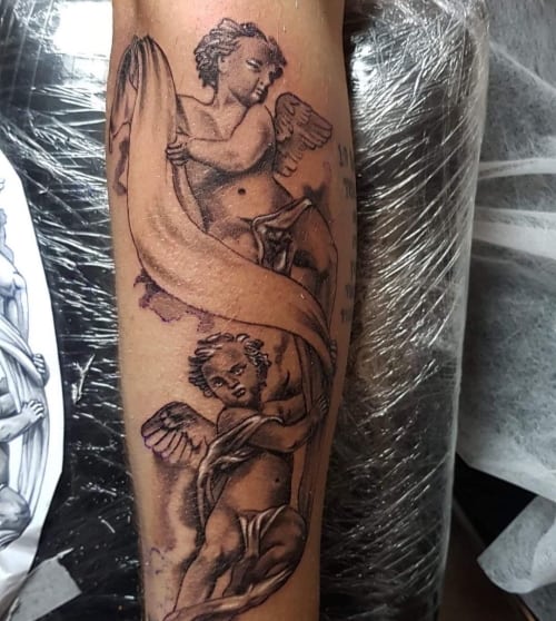 Two Angel Tattoo