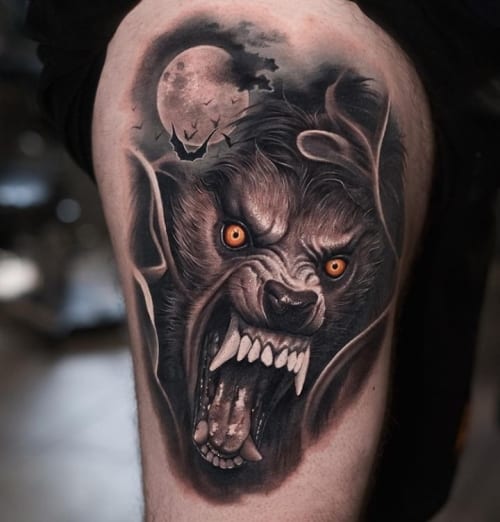 Werewolf tattoo 