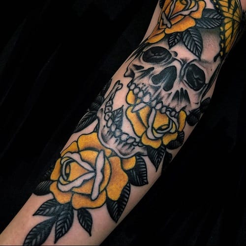 Yellow Rose Tattoo