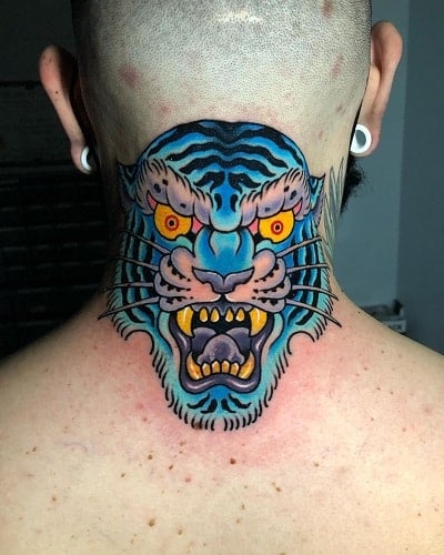 Blue Tiger Tattoo