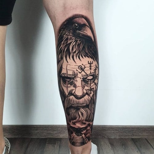 Calf Tattoo