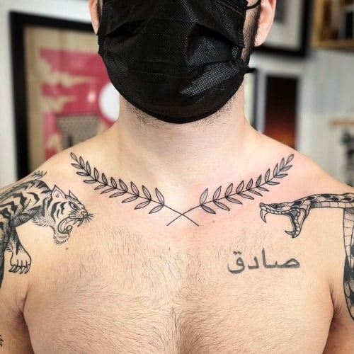 Collarbone Tattoo