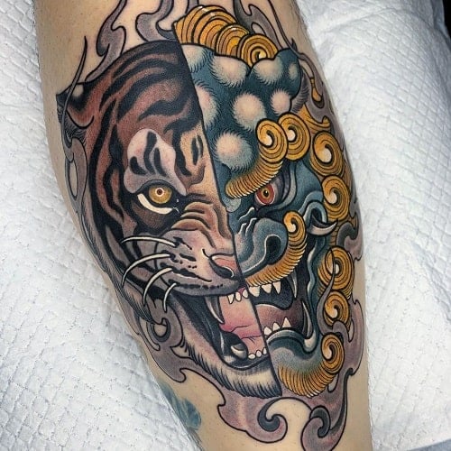 Dragon Tiger Yin Yang Tattoo