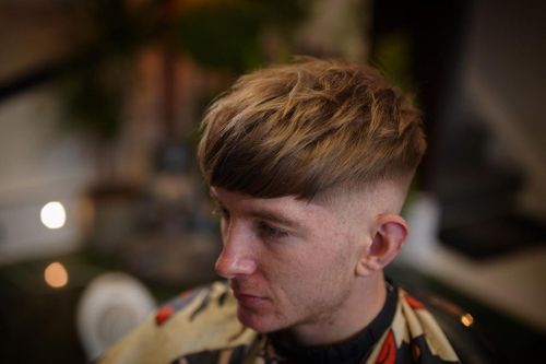 Edgar Haircut with Fringe