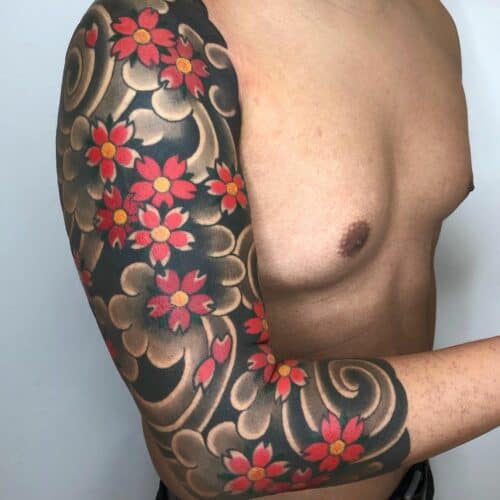 Japanese cherry blossom tattoo