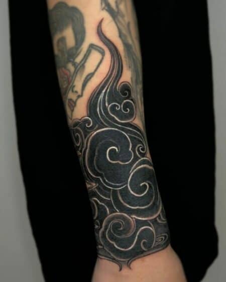 Japanese cloud tattoo