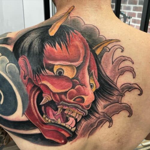 Japanese demon tattoo