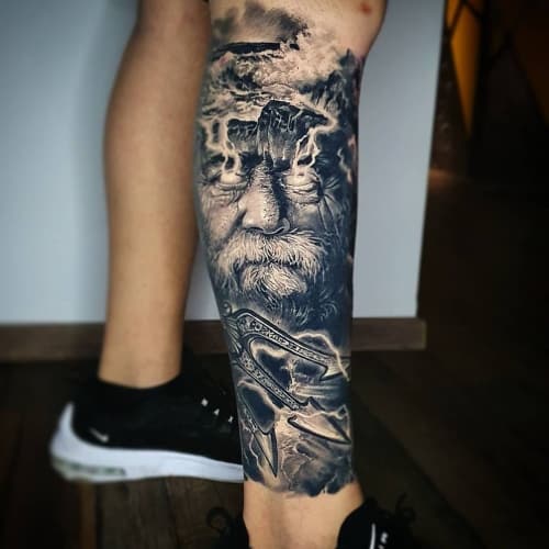 Leg Tattoo