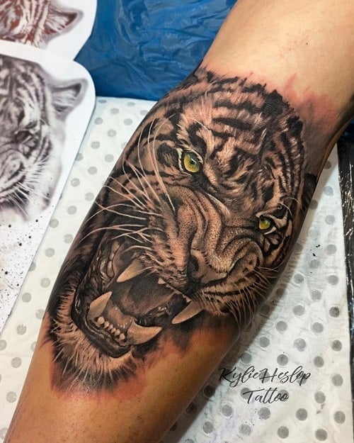 Roaring Tiger Tattoo