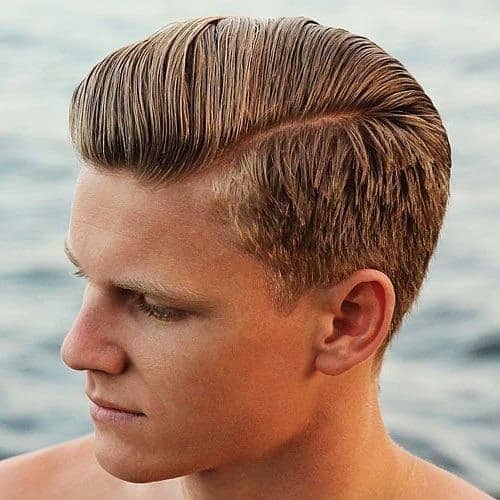 side part haircut for men