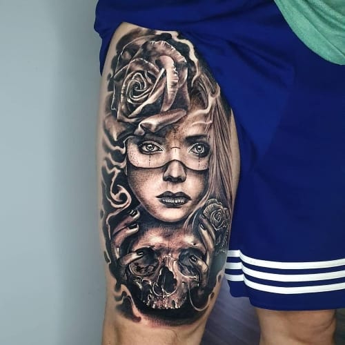 Thigh Tattoo