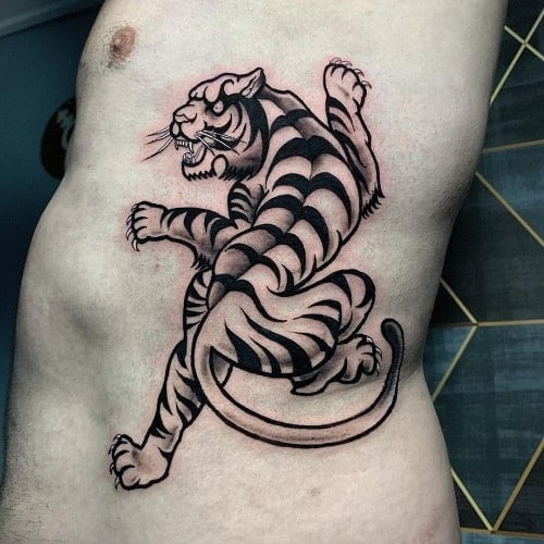 Tiger Rib Tattoo