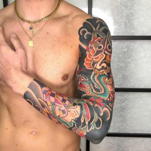 Traditional japanese tattoo