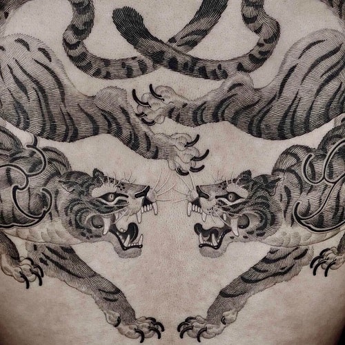 Twin Tiger Tattoo
