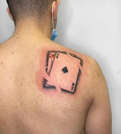 Ace Back Tattoo