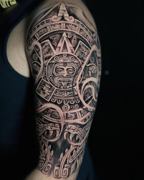 Aztec Tribal Tattoo