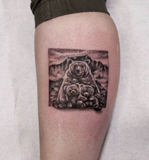 Bear Family Tattoo
