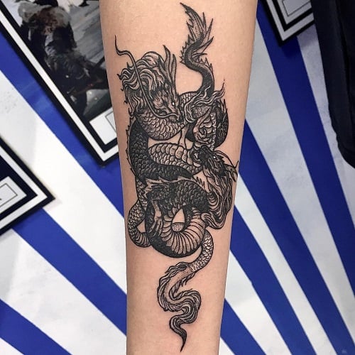 Black Dragon Tattoo