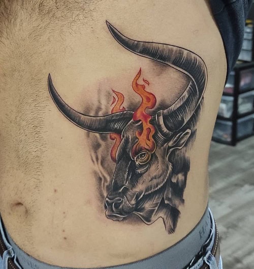 Brahma Bull Tattoo