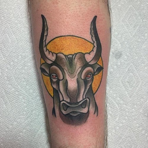 Bull Head Tattoo