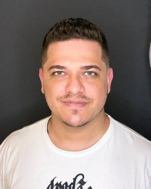 Butch Haircut with Taper Sides