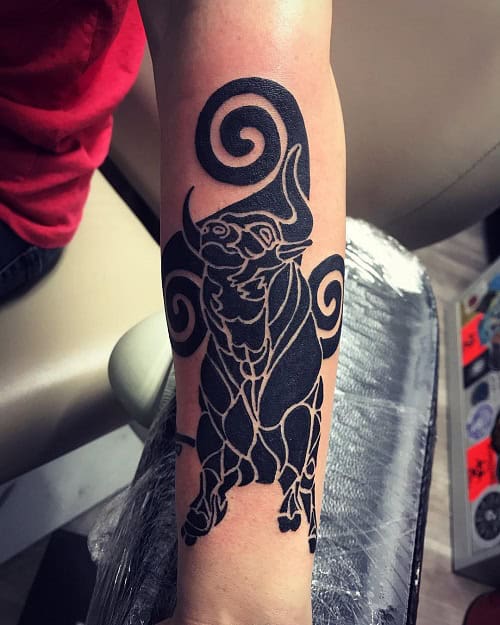 Celtic Bull Tattoo