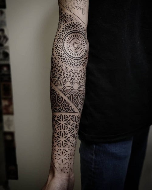 Circular Dotwork Tattoo