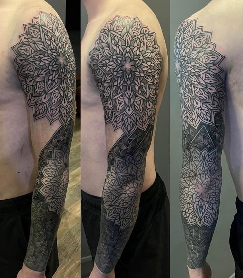 Dotwork Sleeve Tattoo
