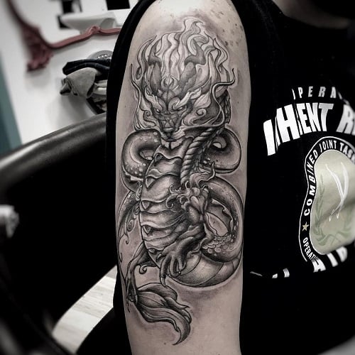 Dragon Arm Tattoo