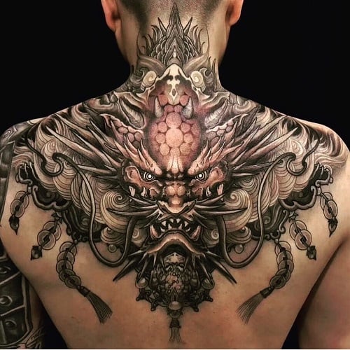 Dragon Head Tattoo